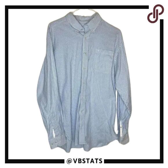 Southern Tide XL Classic Fit Blue/White Striped  LS Button Down - Picture 1 of 7